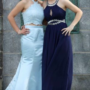 Blue prom dress